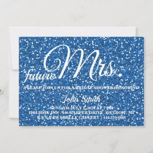 Glitter Bridal Shower future Mrs. Invitation