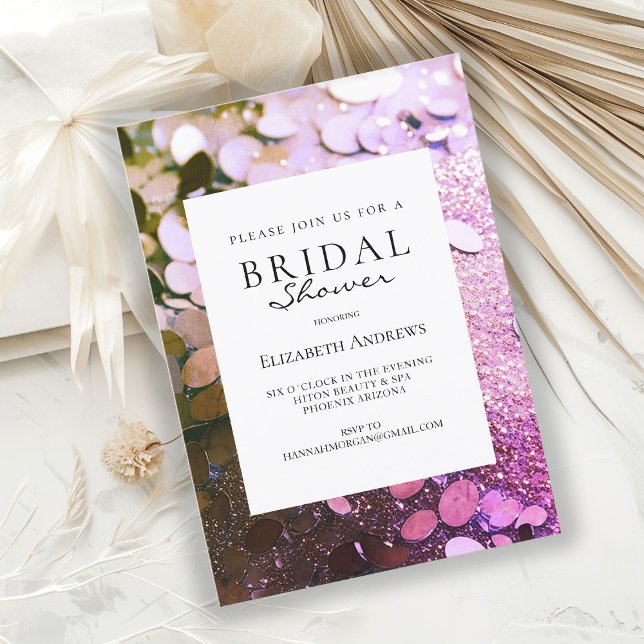 Glitter  Bridal Shower Invitation (Creator Uploaded)