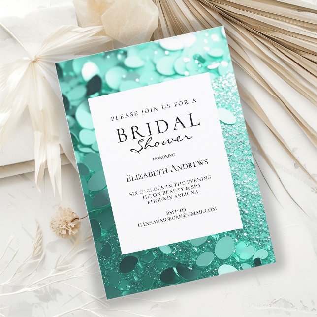 Glitter  Bridal Shower Invitation (Creator Uploaded)