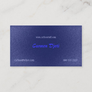 glitter burst (blue) business card