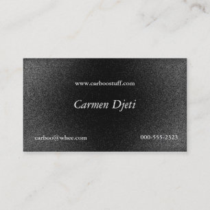 glitter burst (silver) business card
