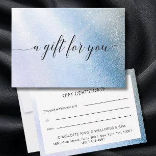 GLITTER BUSINESS  CERTIFICATE gift for you