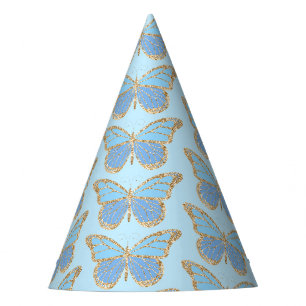 Glitter Butterfly Party Hat