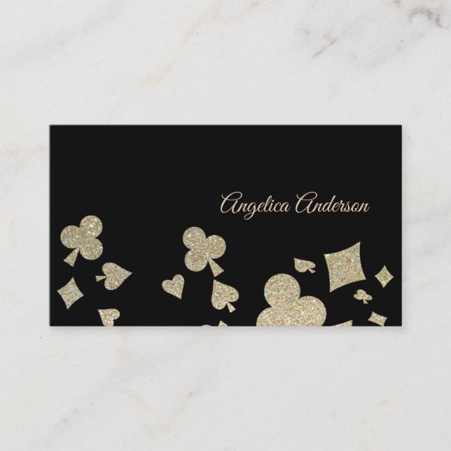 Glitter Casino Business Card (Front)