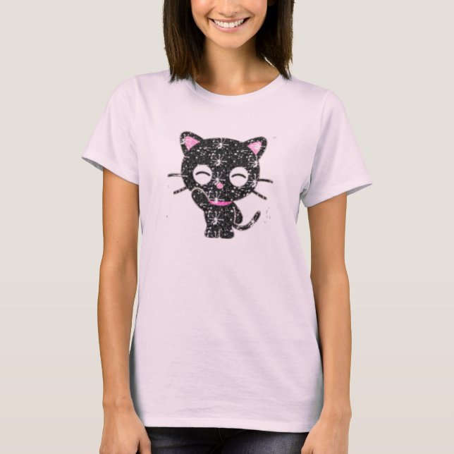 glitter cat T-Shirt (Front)