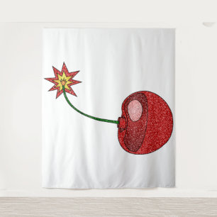 Glitter Cherry Bomb Tapestry