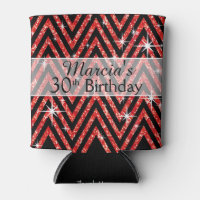 Glitter Chevron Bling | red