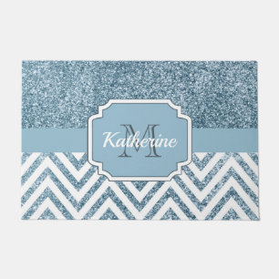Glitter Chevron Doormat