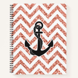 Glitter Chevrons Notebook