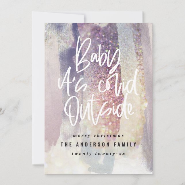 Glitter classy baby its covid outside Christmas (Front)