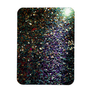 Glitter comet & stars magnet