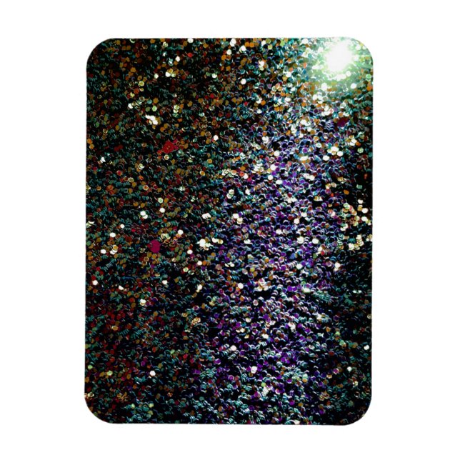 Glitter comet & stars magnet (Vertical)
