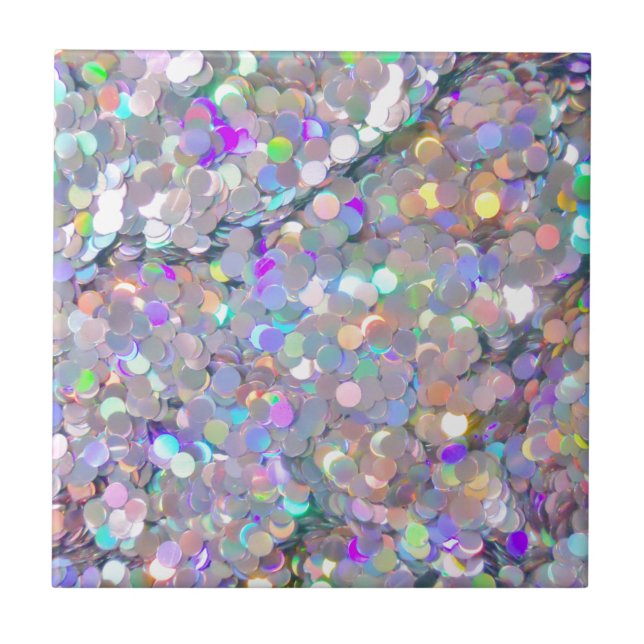 Glitter Confetti Sparkles Tile (Front)