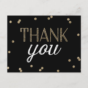 Glitter Confetti Thank You Card