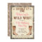 Glitter Cowgirl Wild West Birthday Invitation