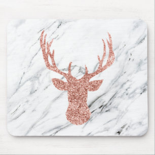 Glitter Deer Mouse Pad