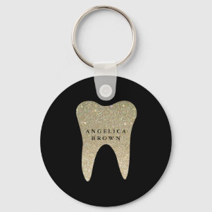 Glitter Dental Key Ring