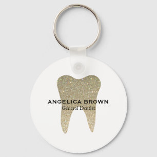 Glitter Dental Key Ring