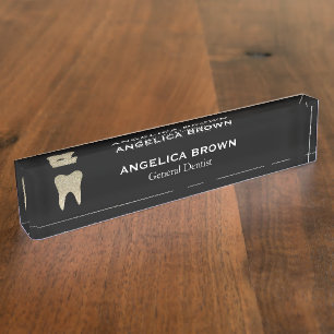 Glitter Dental Nameplate