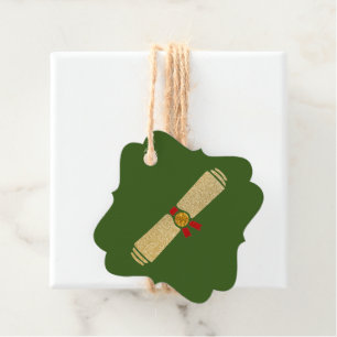 Glitter Diploma Graduation Favour Tags