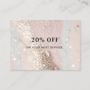 Glitter  Discount Card