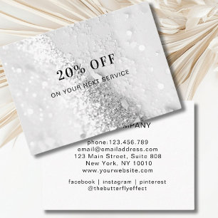 Glitter  Discount Card