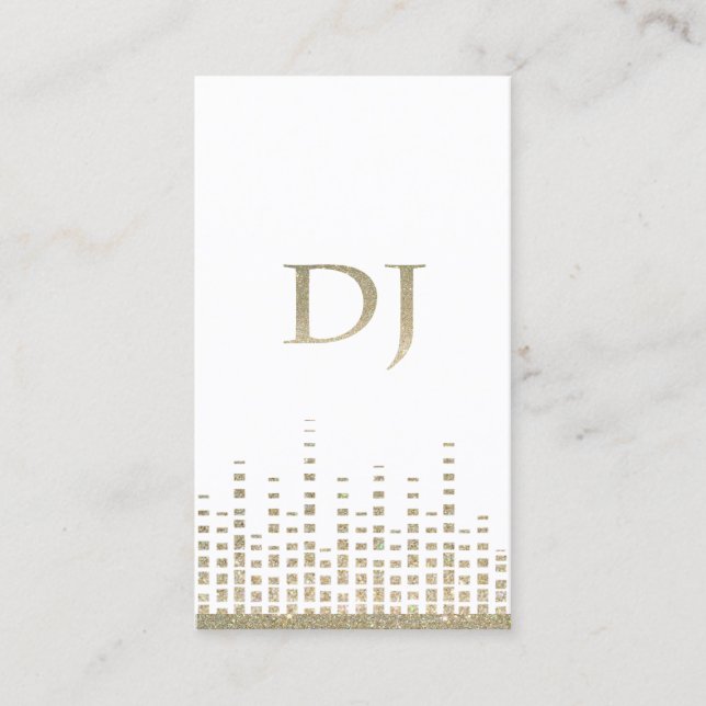 Glitter DJ Business Card (Front)