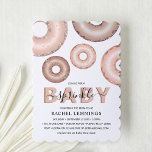 Glitter Doughnut Baby Sprinkle Girl Baby Shower Invitation<br><div class="desc">Celebrate the arrival of your baby with this fun and festive baby sprinkle invitation. This customisable baby shower features glamourous doughnuts iced in shades of pastel pinks with glitter sprinkles. The colours are perfect for 'It's a Girl' baby showers. The modern super cute baby shower invite is easy to personalise,...</div>