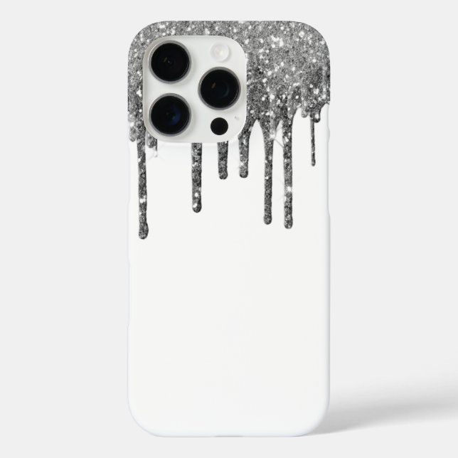 Glitter Drip iPhone 16 Pro Case (Back)