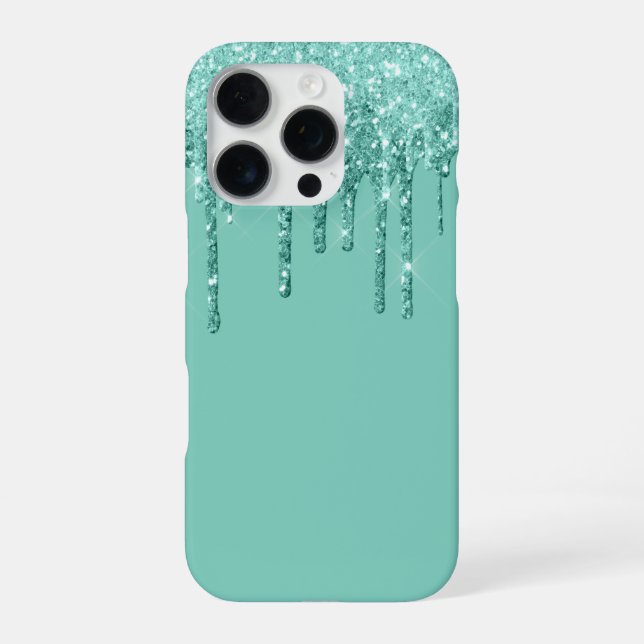 Glitter Drip iPhone 16 Pro Case (Back)
