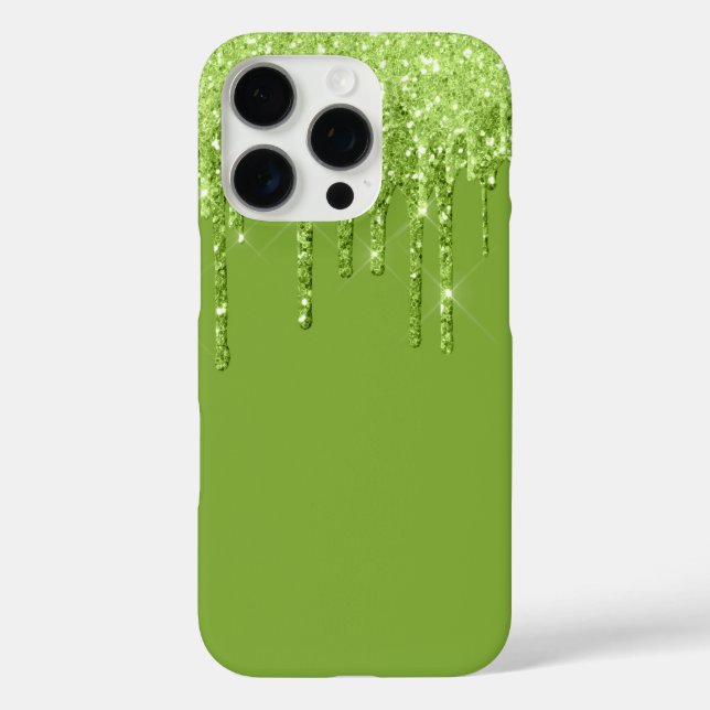 Glitter Drip iPhone 16 Pro Case (Back)