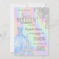Glitter Drips,Dress,Eiffel Tower Opal Sweet 16