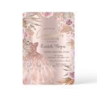 Glitter Drips Dress  Pampas Flowers Quinceañera