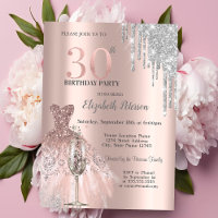 Glitter Drips,Dress Wine Glass 30th Birthday