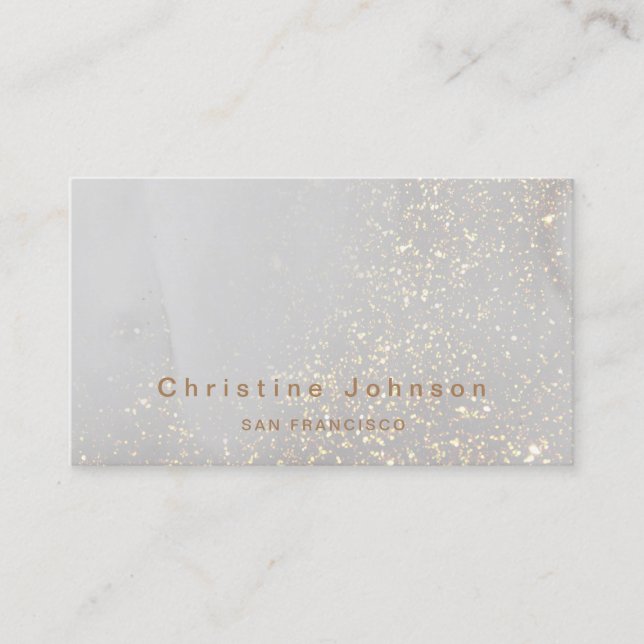 glitter effect business card (Front)