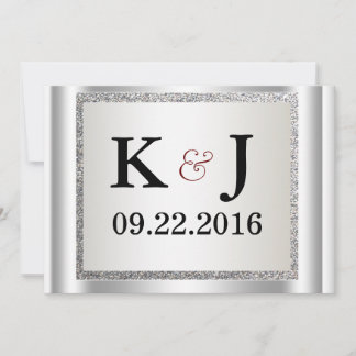Glitter Elegant Wedding Invitation