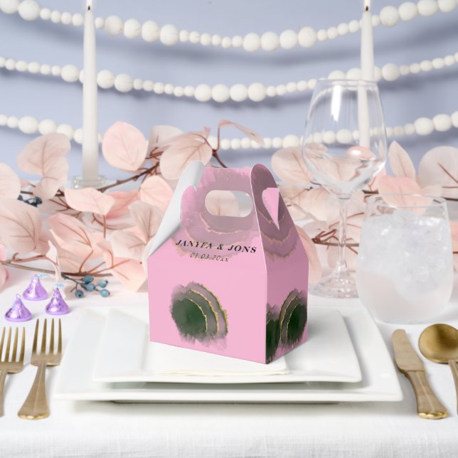 glitter  eligine favour box (Wedding)