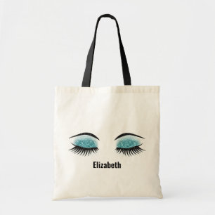Glitter Eyelashes Tote Bag