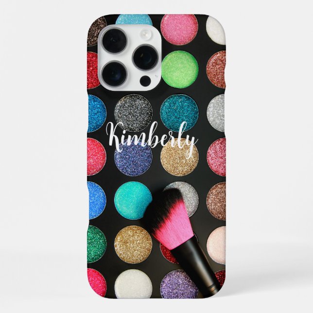 Glitter Eyeshadow Palette iPhone Case (Back)