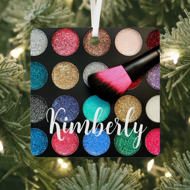 Glitter Eyeshadow Personlized Metal Tree Decoration (Insitu)