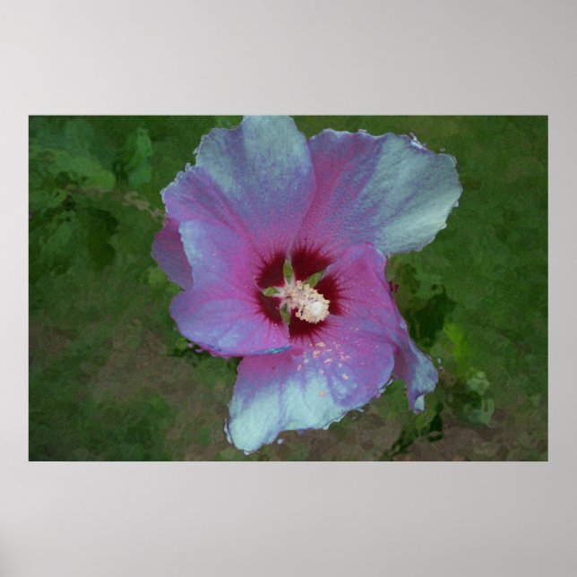 "Glitter Flower" digital art Poster (Front)
