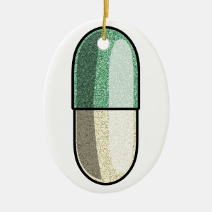 Glitter Fluoxetine Ceramic Tree Decoration