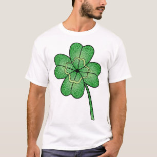 Glitter Four Leaf Clover T-Shirt