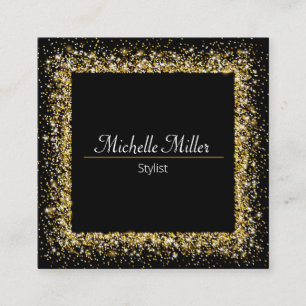 Glitter Frame - Square Business Card