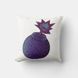 Glitter Galaxy Bomb Cushion
