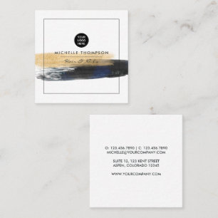 Glitter Galaxy Brushstrokes Business Card