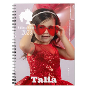 Glitter Girls Talia Spiral Photo Notebook
