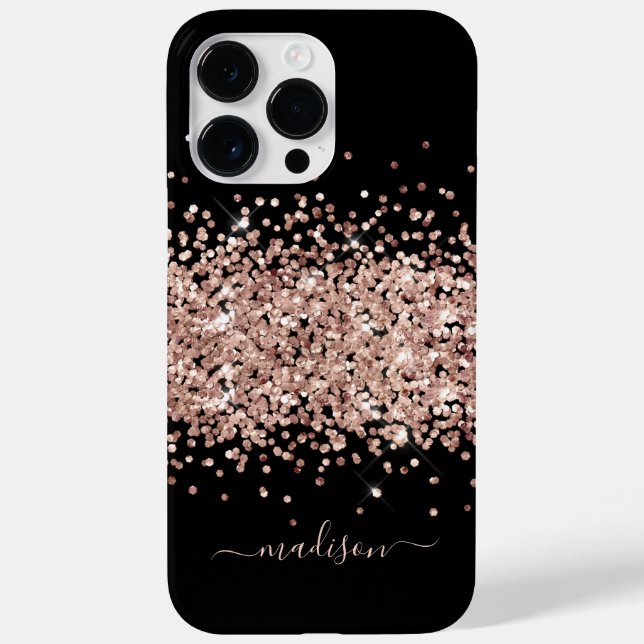 Glitter Girly Sparkle Sweet 16 Blush Pink Case-Mate iPhone Case (Back)