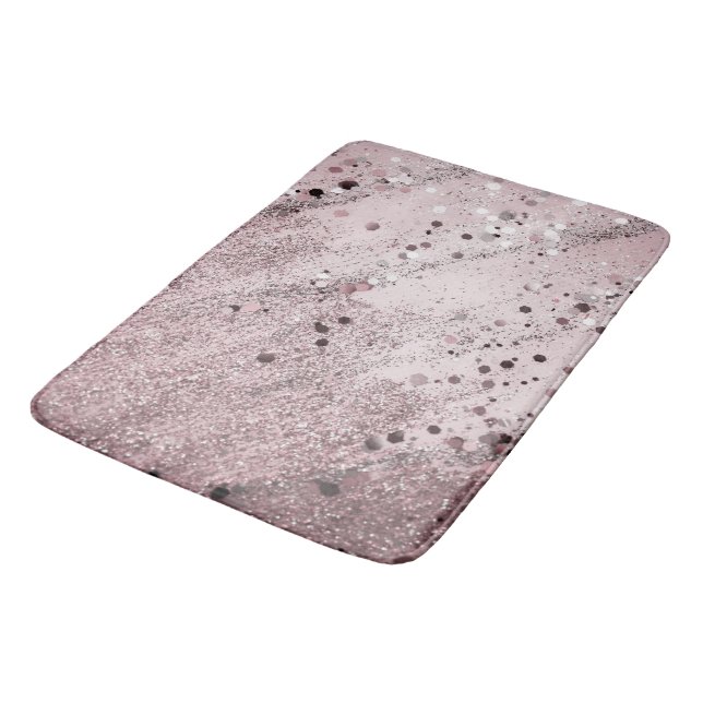 Glitter Glam 3 #art #glitter  Bath Mat (Angled)