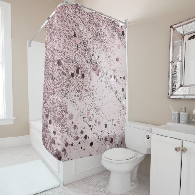 Glitter Glam 3 #art #glitter  Shower Curtain (In Situ)